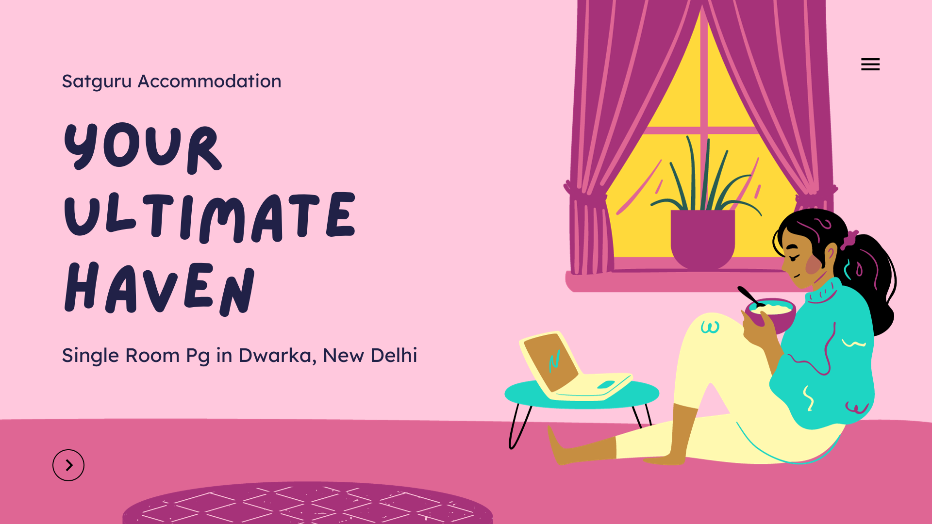 single room pg in dwarka