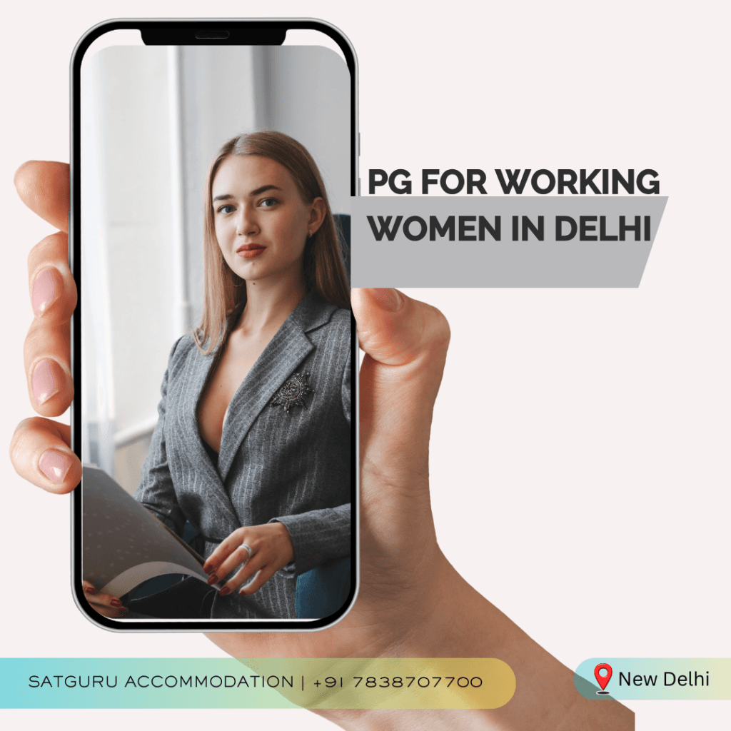 pg for working women in delhi